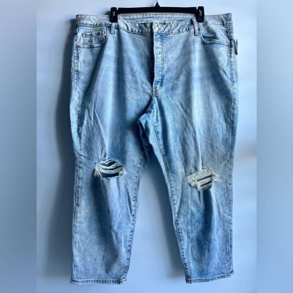 Old Navy Women’s Plus High Rise O.G. Straight Ankle Jeans